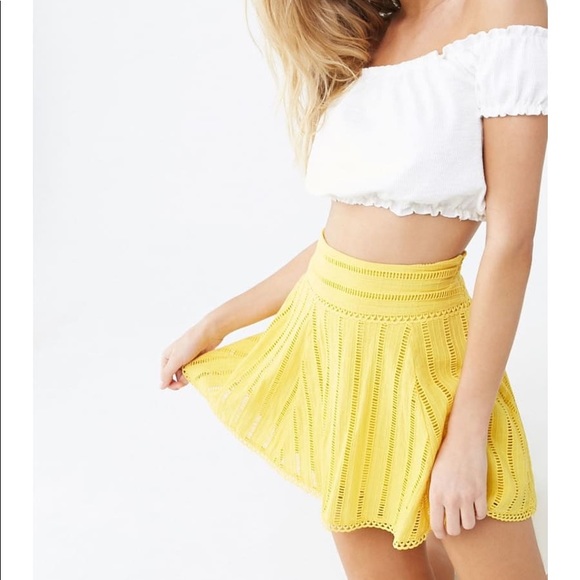 Forever21 yellow skirt - Picture 1 of 2